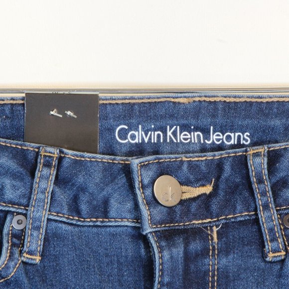 Calvin Klein Low Rise Ultimate Skinny Dark Wash Denim Jeans Size 2x30 - Picture 2 of 8